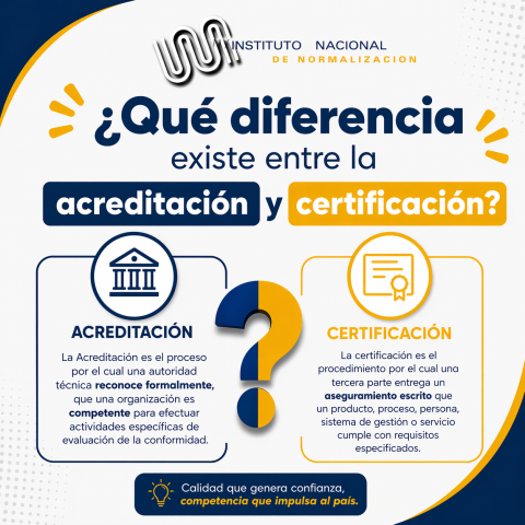 ¿Qué diferencia existe entre la acreditación y la certificación?