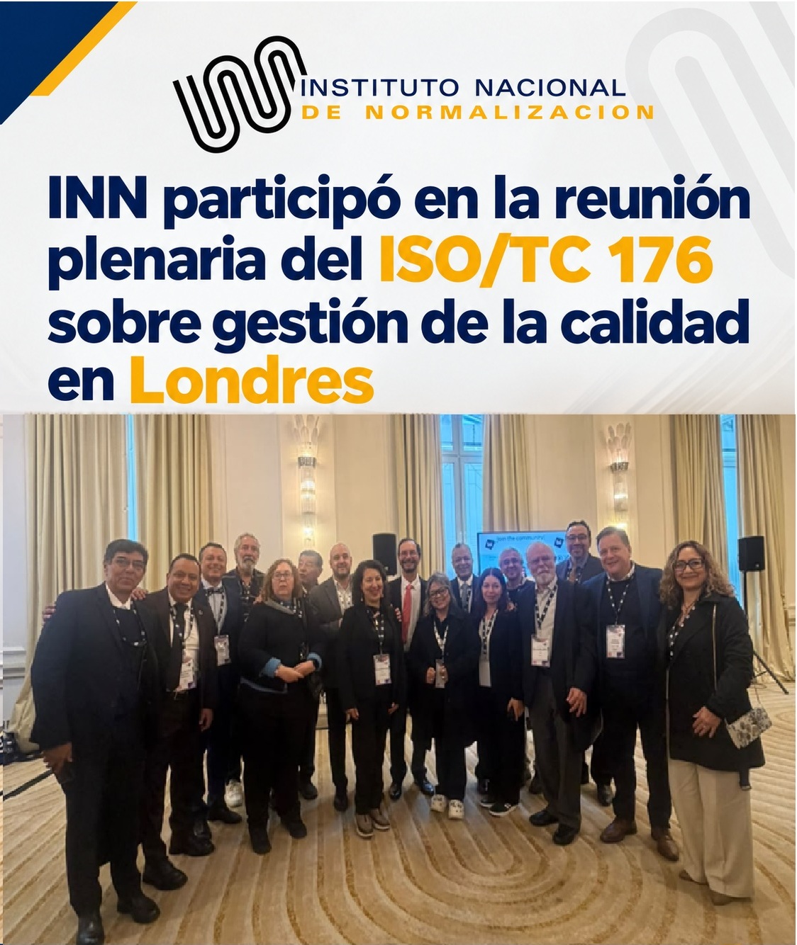 INN participó en la reunión plenaria del ISO/TC 176 sobre gestión de la calidad en Londres