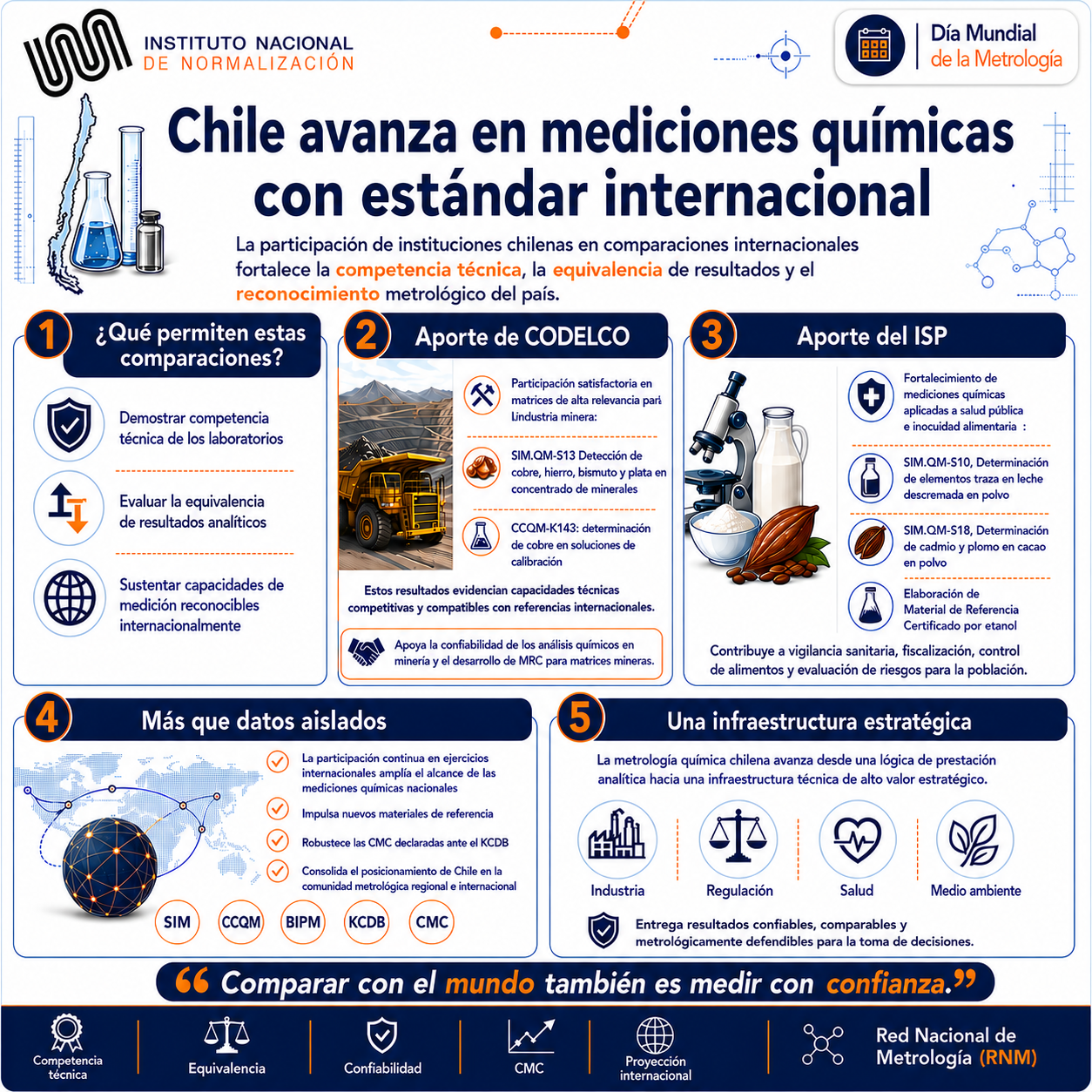 Chile avanza en mediciones químicas con estándar internacional